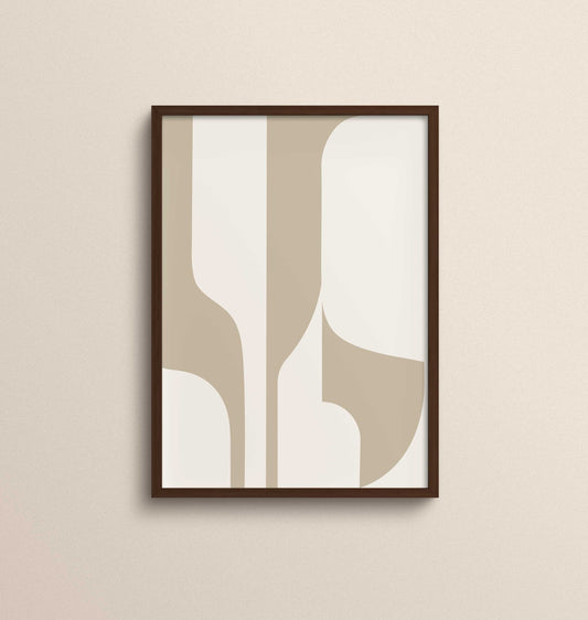 Poster | Harmony In Simplicity | Sandy Brown No.1