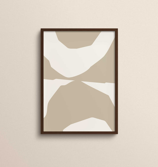 Poster | Harmony In Simplicity | Sandy Brown No.2