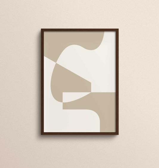 Poster | Harmony In Simplicity | Sandy Brown No.3